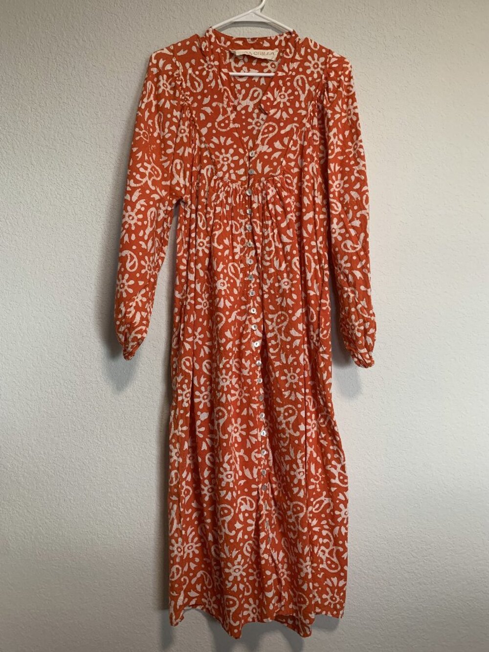 Kinga Csilla Orange Maxi Dress